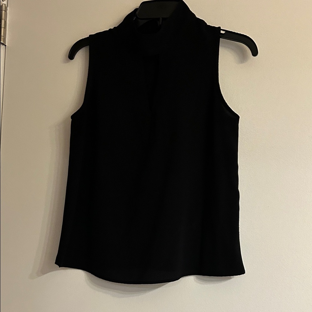 Paper Crane Black Sleeveless Mock Neck Camisole